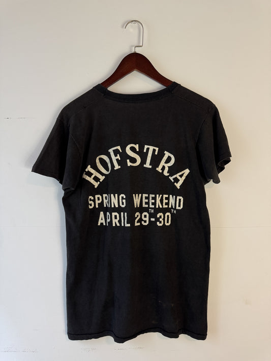 1977 Hofstra Spring Break Black Tee (S/M)