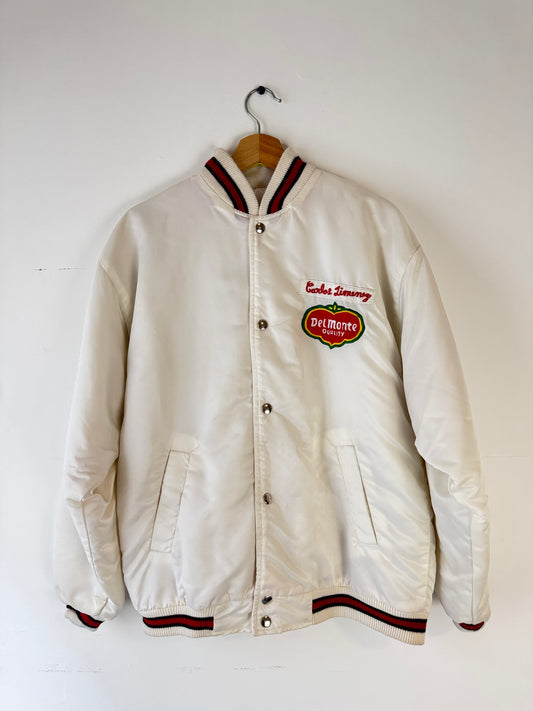 1980s Del Monte Tomatoes Staff Satin Jacket (XL)