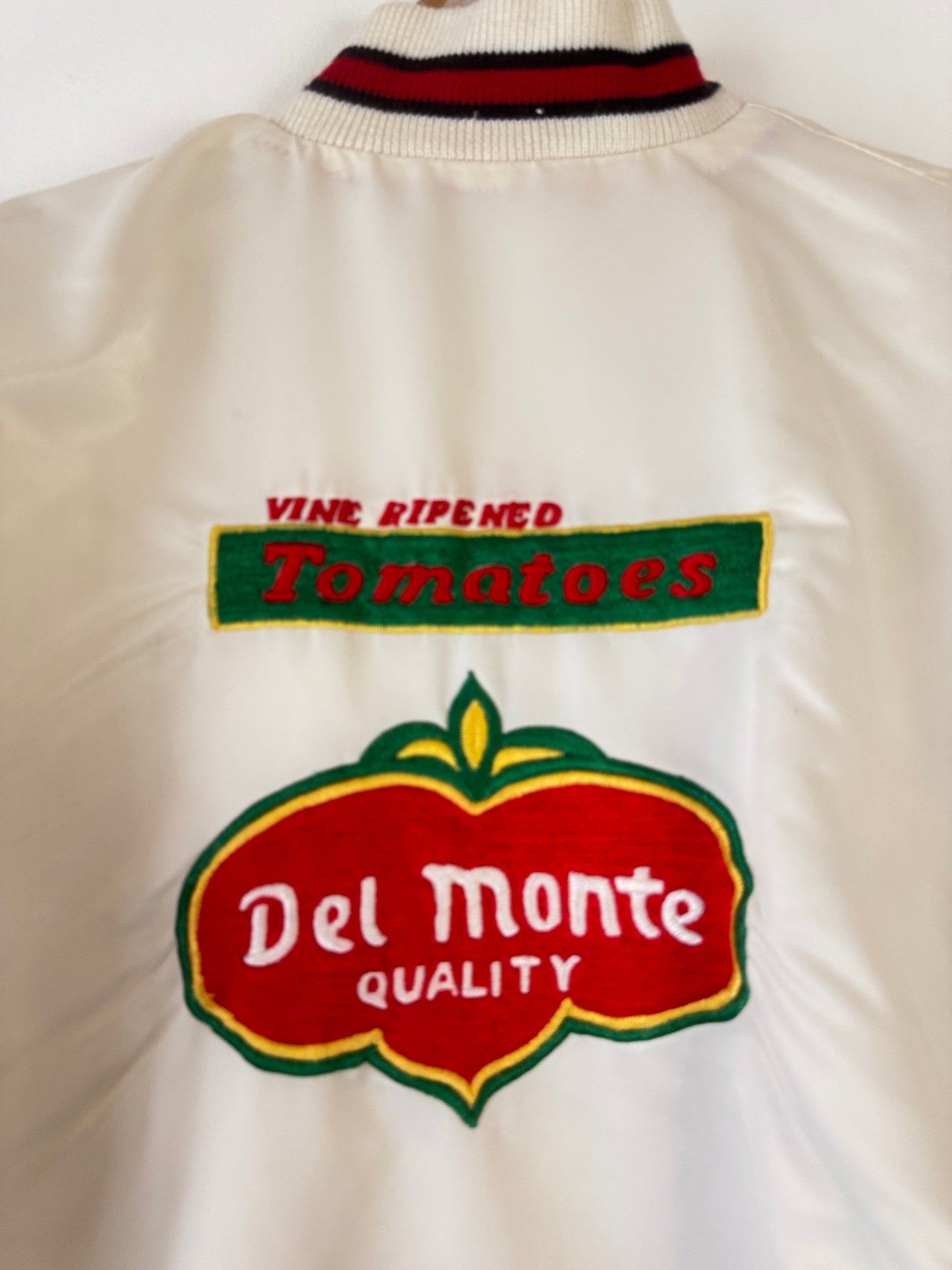 1980s Del Monte Tomatoes Staff Satin Jacket (XL)