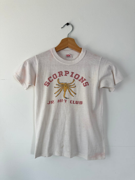 1960s Hanes "Scorpions" Baby Tee (XS)