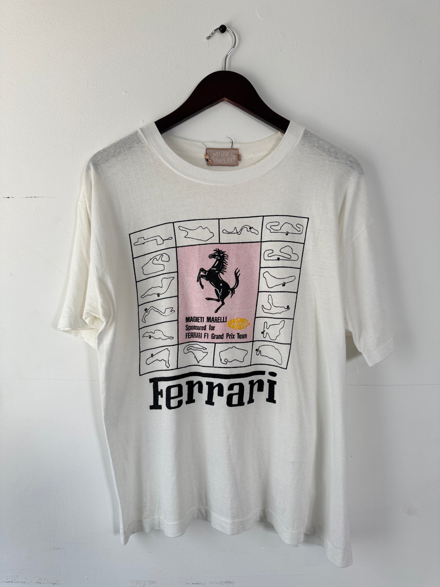 90s Ferarri "Magneti Martelli" F1 Racing Tee (L)
