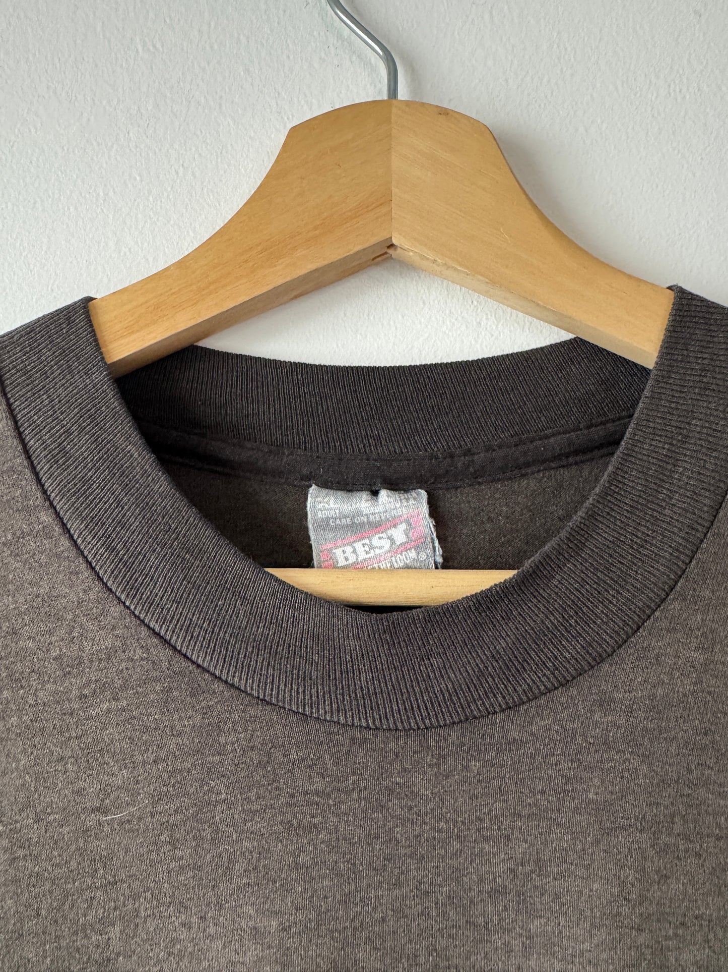 90s Faded Black "Gaylord" Harley Pocket Tee (XL)