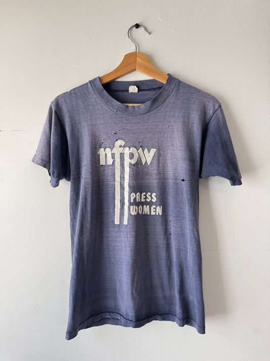 70s Mayo Spruce NFPW Press Women Faded Tee (S)