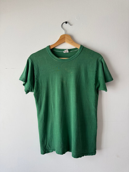 70s Russell Green Faded "Radar" Tee (M)