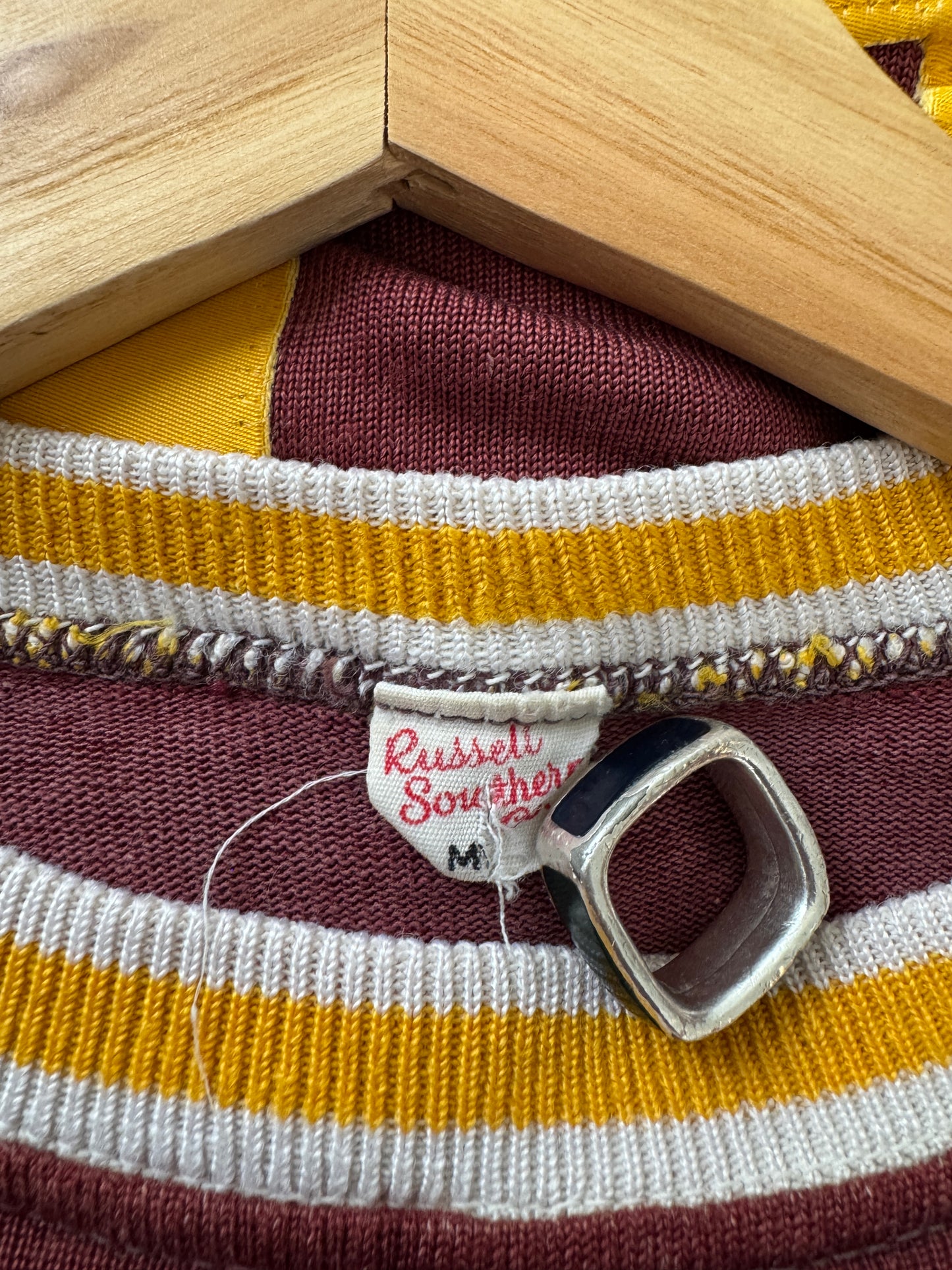 60s Russell Durene "Ghost Print" Frat Jersey (M)