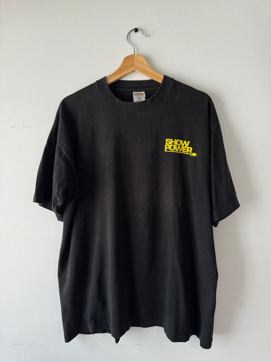 90s "Power is Everything" Black Tee (XL)