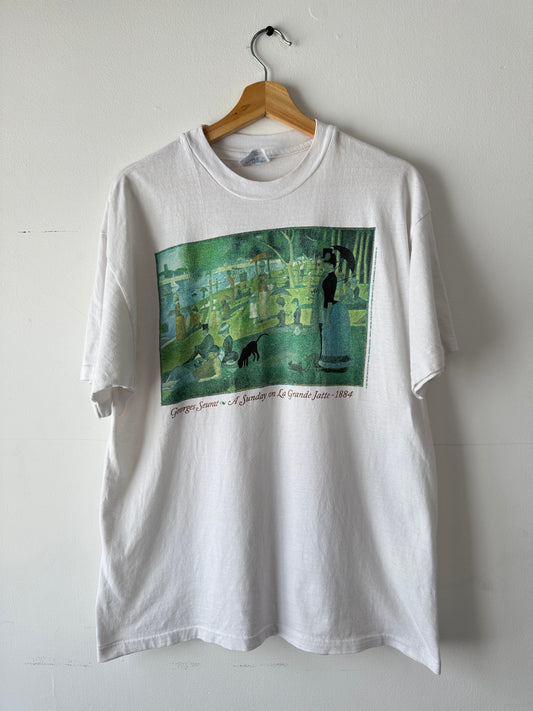 90s "Georges Seurat" Art Tee (L)