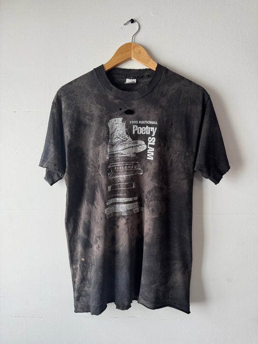 1995 National Poetry Slam Extremely Faded + Thrashed Black Tee (L)