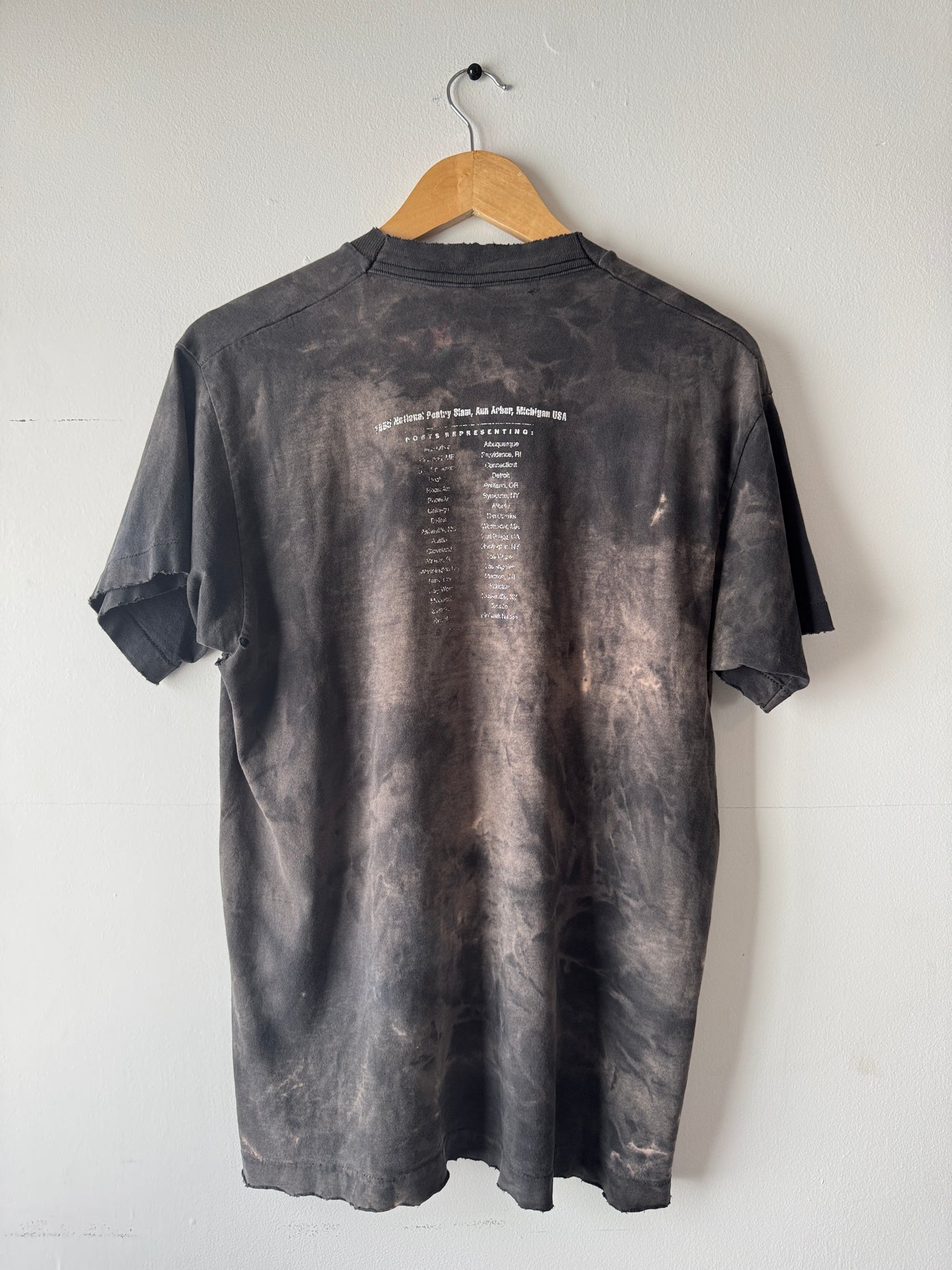 1995 National Poetry Slam Extremely Faded + Thrashed Black Tee (L)