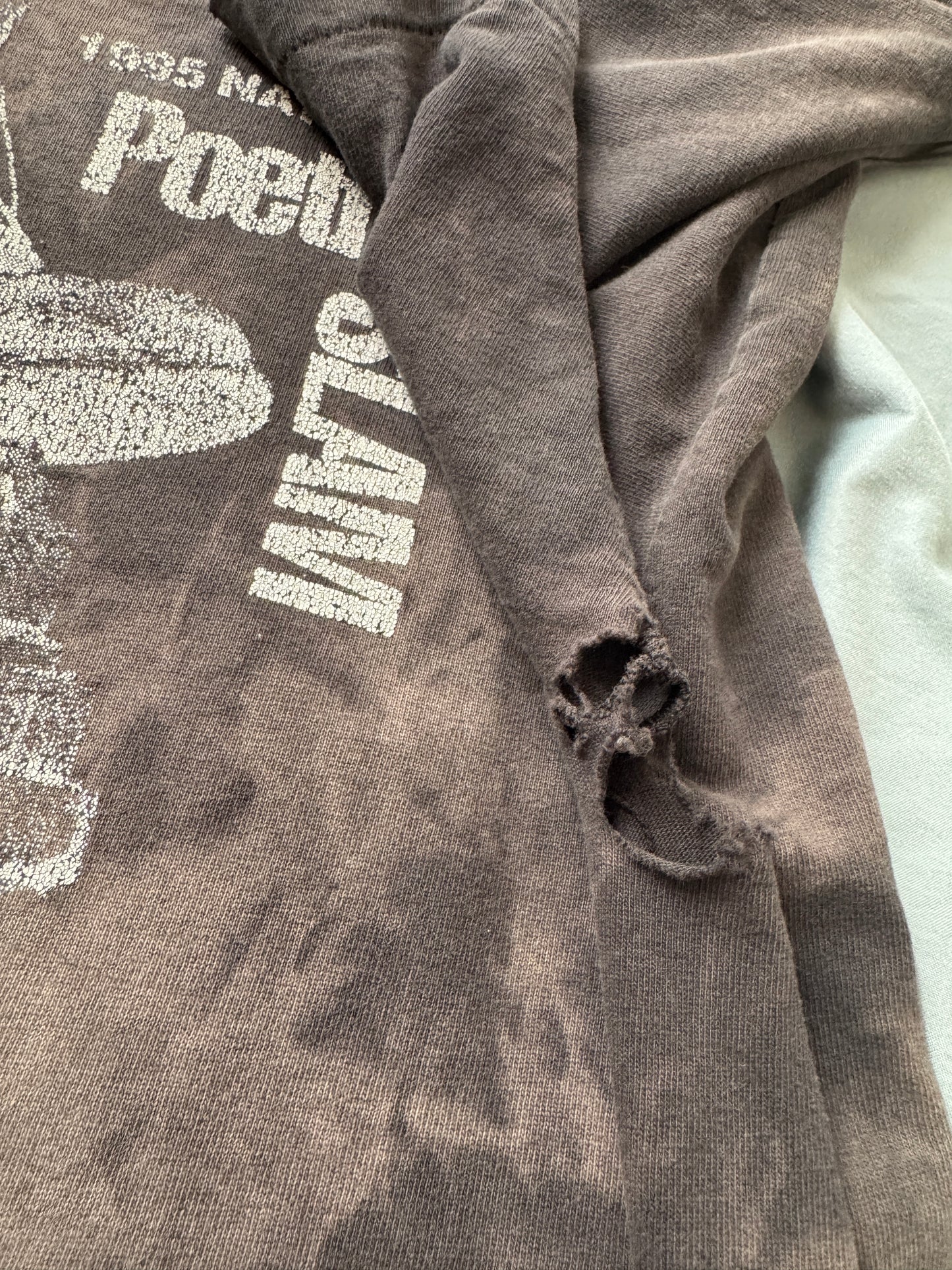 1995 National Poetry Slam Extremely Faded + Thrashed Black Tee (L)