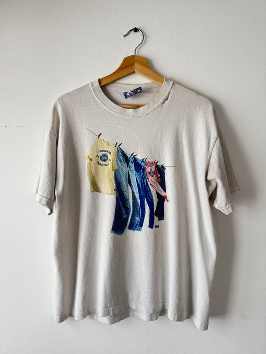 90s Lee Jeans Denim Promo Tee (L)