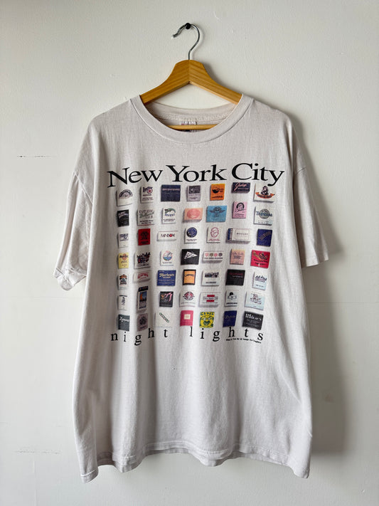 90s New York City Night Lights Matchbook Tee (XL)