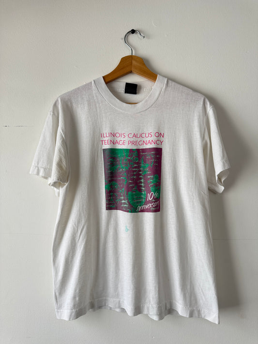 90s Illinois Caucus On Teenage Pregnancy Tee (M)