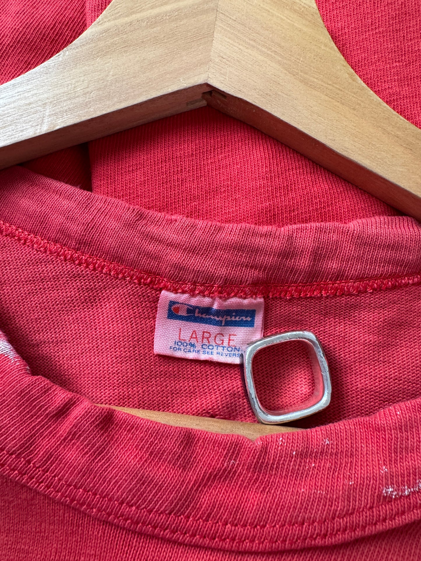 70s Champion Blue Bar MILW University Cotton Football Jersey (L)