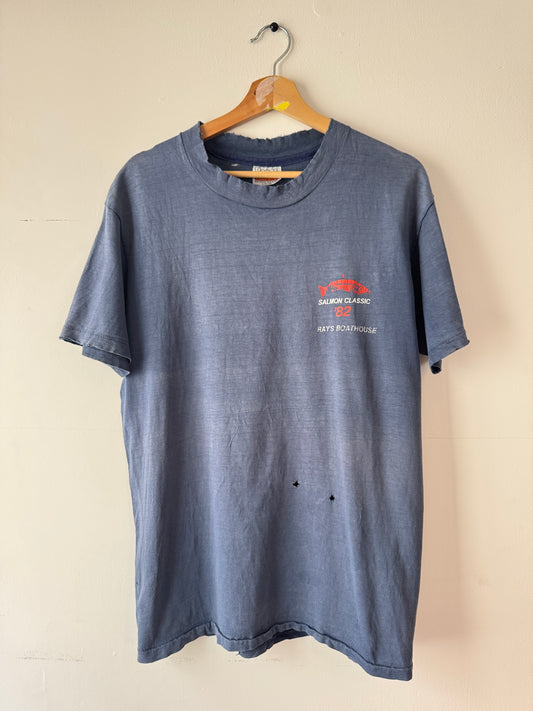 80s Salmon Classic Faded Tee (L)