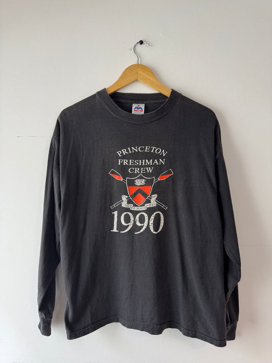 90s Princeton Freshman Crew Black Long-sleeve Tee (XL)