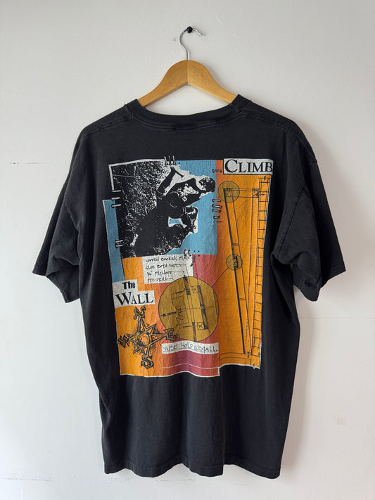 90s Climb The Wall Rock Climbing Black Tee (XL)
