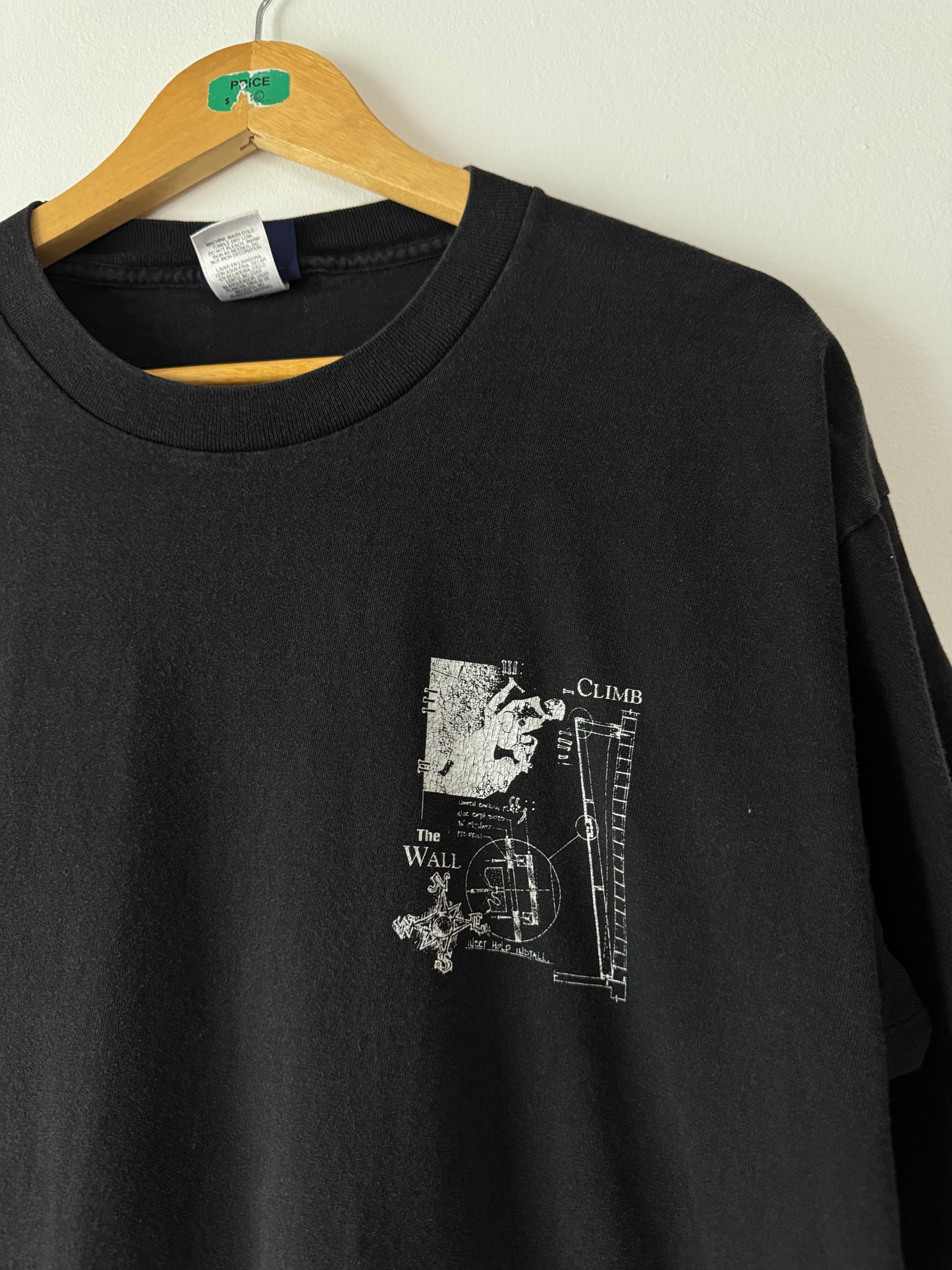 90s Climb The Wall Rock Climbing Black Tee (XL)