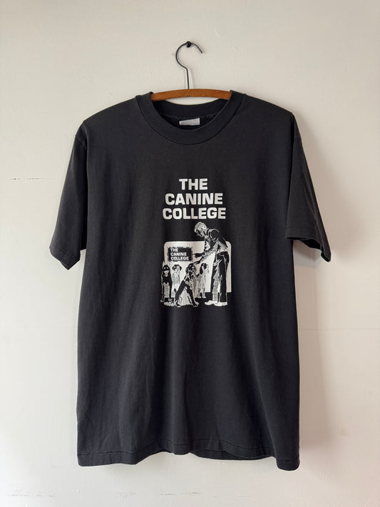 90s Canine College Dog Training Black Tee (L)