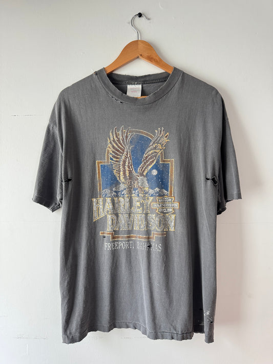 90s Harley Davidson Bahamas Faded Black Tee (XL)