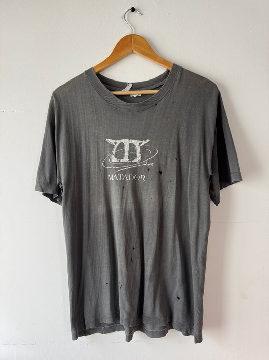80s/90s Matador Promo Thrashed + Faded Black Tee (L)