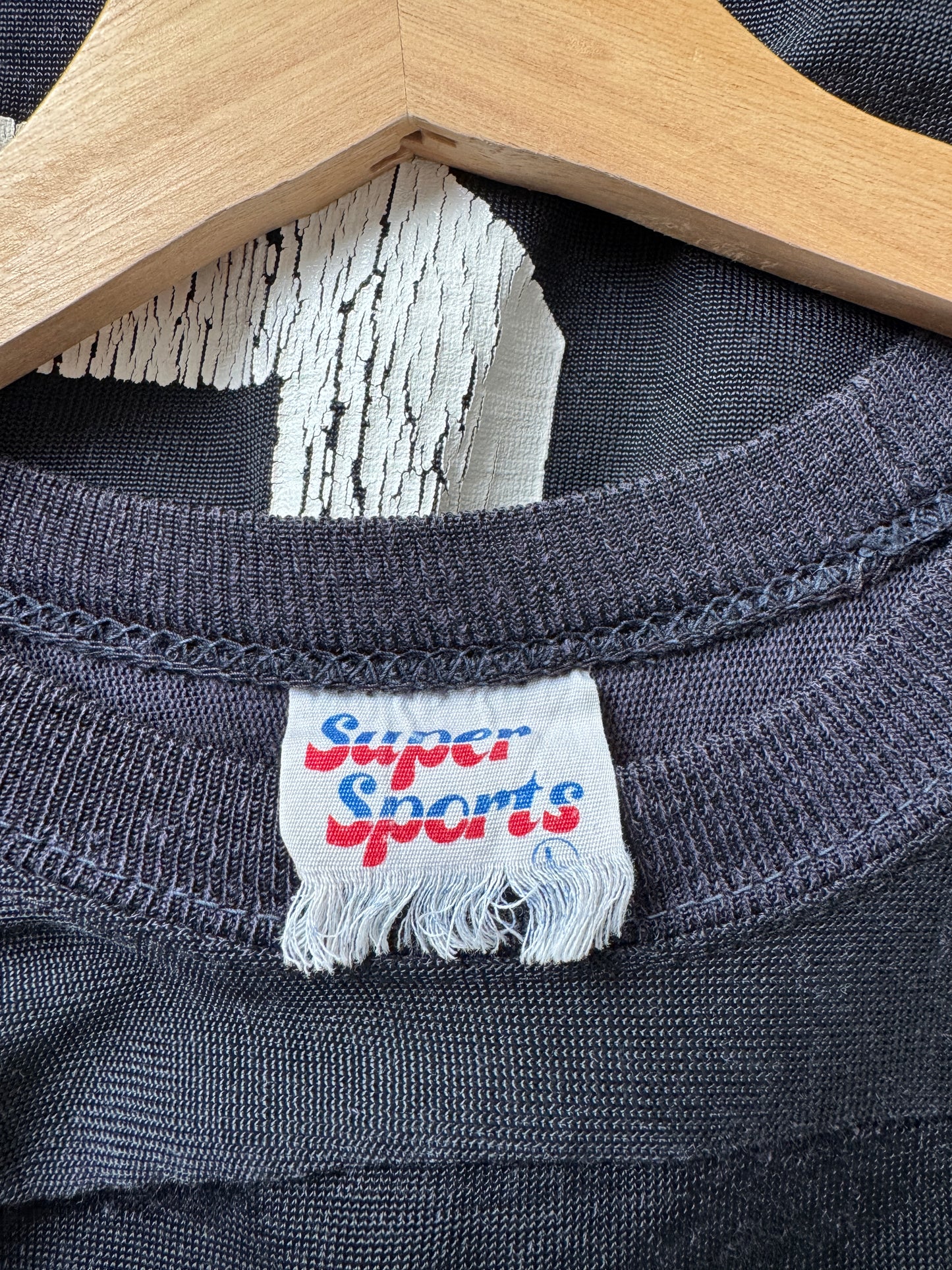 70s Black Durene Football Jersey (L)
